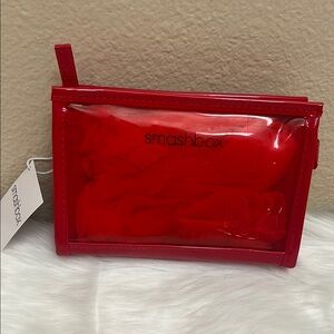 NWT Smashbox Red Cosmetic Bag